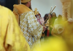 Архиерейское богослужение в день престольного праздника. Божественная литургия