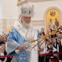 Первосвятительский визит Патриарха Кирилла в Салехард, 2024. Великое освящение Преображенского собора