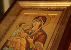 Крестный ход с иконой страстотерпца Николая. Вечернее богослужение в Муравленко