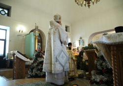 Божественная литургия в храме в честь святителя Николая. Надым