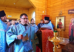 Освящение храма в честь &quot;Казанской&quot; иконы Божией Матери в Новом Порту. Первая Божественная литургия