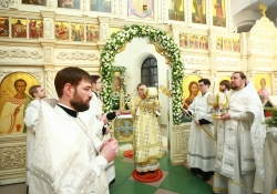 Рождество Христово в окружной столице. Божественная литургия в Петропавловском храме