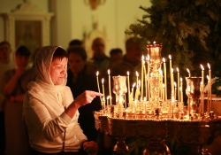 Рождество Христово в окружной столице. Божественная литургия в Петропавловском храме