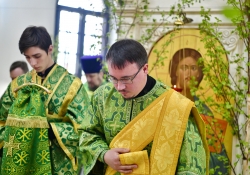Архиерейское богослужение на Троицу