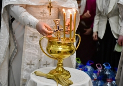 Крещение Господне в Салехарде. Божественная литургия, крестный ход.