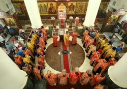 10-летие Салехардской епархии, Всенощное бдение в храме Архистратига Михаила, г. Ноябрьск