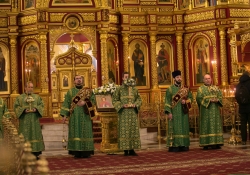 Братский визит в Ханты-Мансийскую митрополию. Всенощное бдение. Божественная литургия
