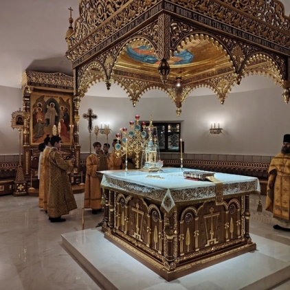 Архиерейское служение в Неделю 27-ю по Пятидесятнице. Литургия в Преображенском соборе