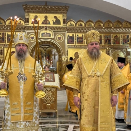 Торжественное архиерейское богослужение в день памяти свт. Николая