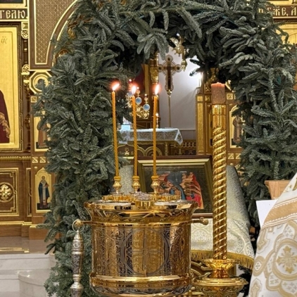 Ночная литургия в день Крещения Господня в Кафедральном соборе