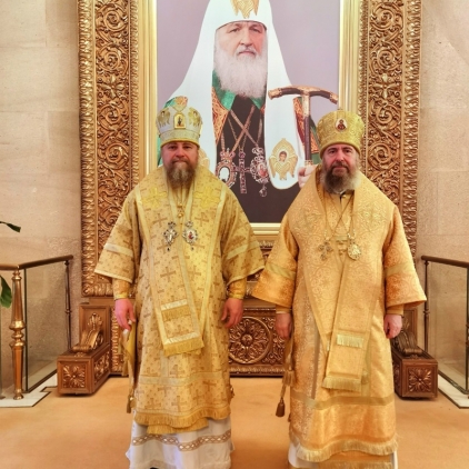 Архипастыри епархии на торжествах в Храме Христа Спасителя