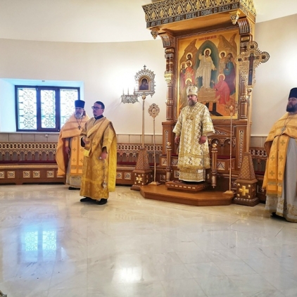 Архиерейское служение в Неделю о блудном сыне в Преображенском соборе