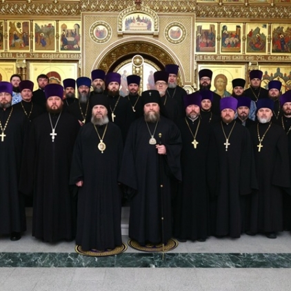 Соборное богослужение в храме Покрова Пресвятой Богородицы Кафедрального комплекса