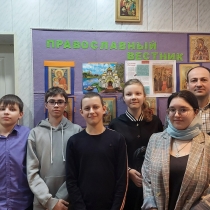 Учащиеся воскресной школы провели встречу-беседу, в приходской библиотеке г. Муравленко