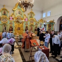 Молебен перед экзаменами в Надыме