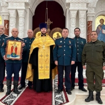 Освящение иконы свт. Николая для Салехардского казачьего общества
