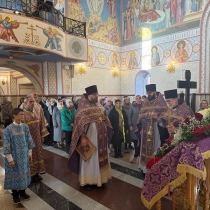 Крестовоздвижение в Богоявленском храме г. Новый Уренгой