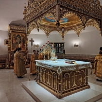 Архиерейское служение в Неделю 27-ю по Пятидесятнице. Литургия в Преображенском соборе