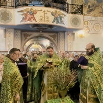 В Богоявленском соборе отметили Вербное воскресенье