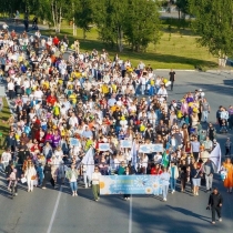 Парад семьи в Надыме