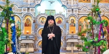 Владыка Николай возглавил богослужение в Благовещенском храме района Коротчаево