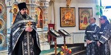 Чин прощения в Благовещенском храме  района Коротчаево