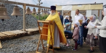 Освящение колоколов в Аксарке