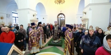 Архиерейское богослужение в Петропавловском храме