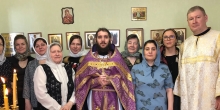 Таинство Соборования и Божественная Литургия в приходе посёлка Ягельный 