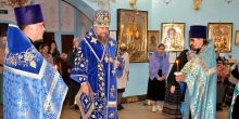 Архиепископ Салехардский и Ново-Уренгойский совершил богослужение в храме р-на Коротчаево