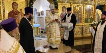 Архиепископ Николай возглавил утреннее богослужение и литургию Преждеосвященных Даров