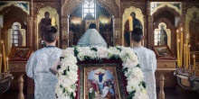 Праздничная Божественная литургия в храме г. Губкинского