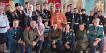 Молебен перед принятием присяги кадетов-казаков "МРЦ Ермак"