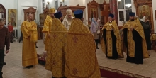 Новый год в храме преподобного Серафима Саровского встретили за Божественной литургией