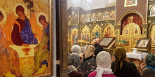 День памяти святого Георгия Победоносца отметили в Богоявленском соборе Нового Уренгоя