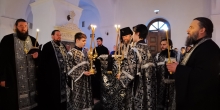 Архиепископ Николай совершил покаянный канон Андрея Критского в Петропавловском храме