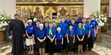 Ребята из БПС посетили богослужение в храме Архангела Михаила 