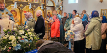 В новоуренгойском Богоявленском соборе отметили праздник Успения Пресвятой Богородицы