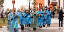 Крестный ход в день Покрова в городе Ноябрьск