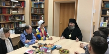 Владыка Феодосий пришел на воскресную встречу православной молодежи города Ноябрьск