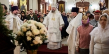 Божественная литургия в день Рождества Христова в городе Ноябрьск.