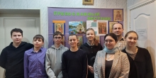 Учащиеся воскресной школы провели встречу-беседу, в приходской библиотеке г. Муравленко