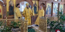 Архиерейское служение на подворье прп. Серафима Саровского 