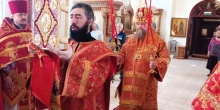 Архиепископ Николай совершил богослужение на архиерейском подворье г. Новый Уренгой