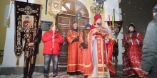 Пасхальной богослужение в Никольском храме Надыма