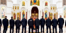Молебен для сотрудников СОБРа в Преображенском соборе