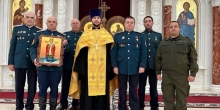 Освящение иконы свт. Николая для Салехардского казачьего общества