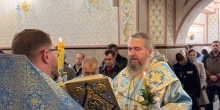 Епископ Феодосий возглавил всенощное бдение в Богоявленском храме г. Новый Уренгой