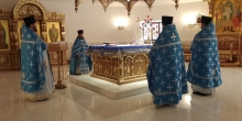 Престольный праздник в нижнем храме Преображенского кафедрального собора