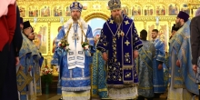 Архиерейское служение в день памяти Александра Невского. Литургия в Богоявленском храме
